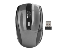 Rato Sem Fio Óptico para Laptop com Dpi Ajustável 250hz Gaming Acessórios Cinza