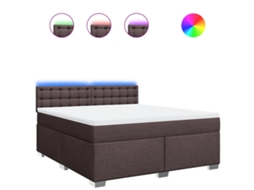 Box Spring Bed, Box Spring Beds Vidaxl Marrom Tecido (180 X 200 Cm)
