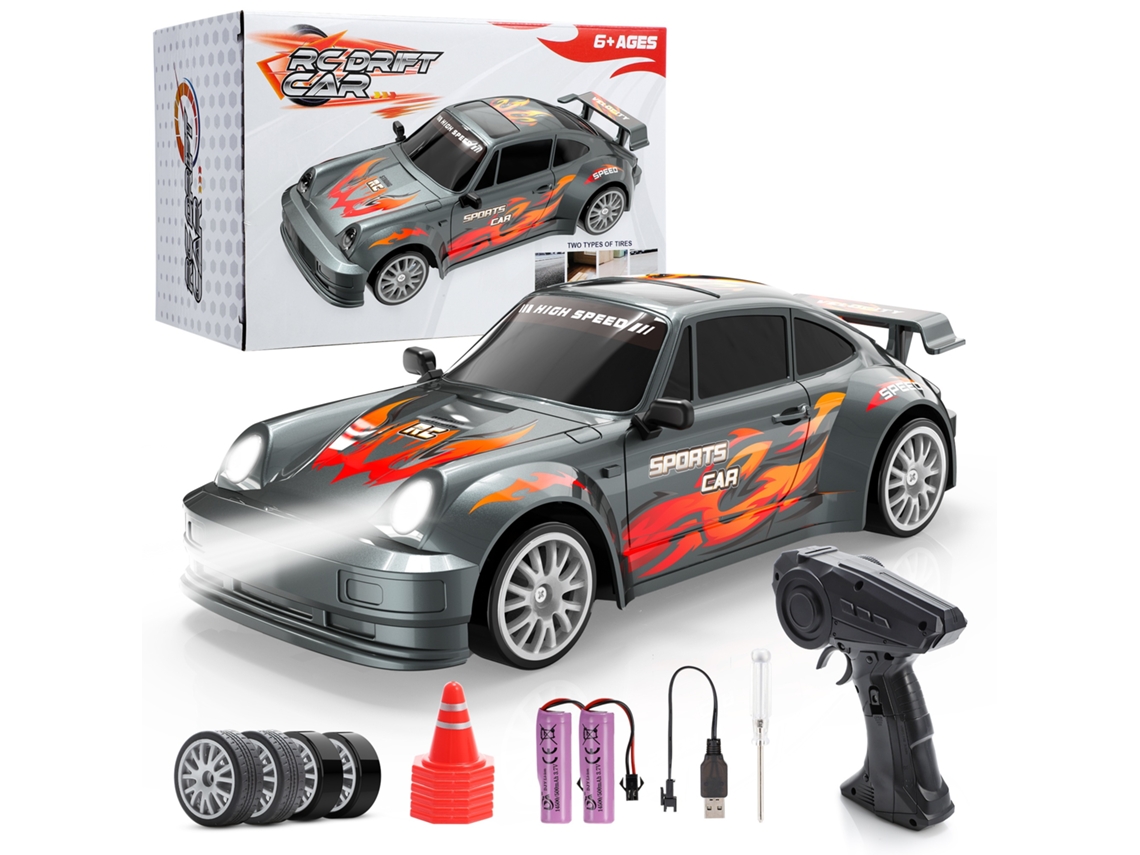Carro De Drift Rc Para Meninos E Meninas, Carro Telecomandado À Escala 1:24 Para Crianças