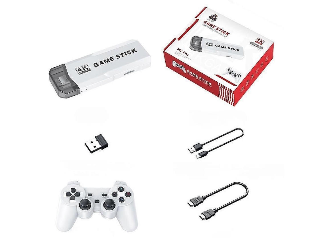 Retro Game Stick Modelo 2025 com Saída Hdmi 4k, Console de Jogos Retrô Sem Fio 2.4ghz, Plug and play, Mais de 20.000 Jogos, 9 Emuladores GOKOCO