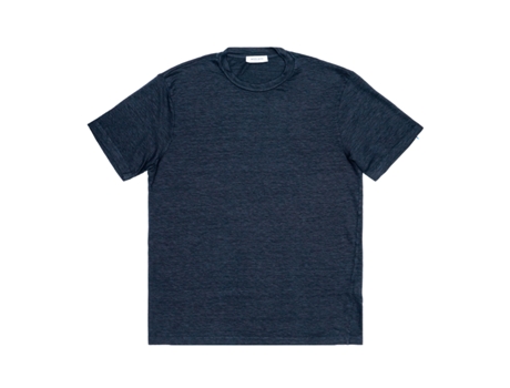 T-shirt De Homem Wool Co Isola Mm Linho Azul (l)
