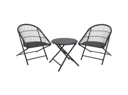 Mesita 45 Cm 2 Sillones Plegables Conjunto Ambiance