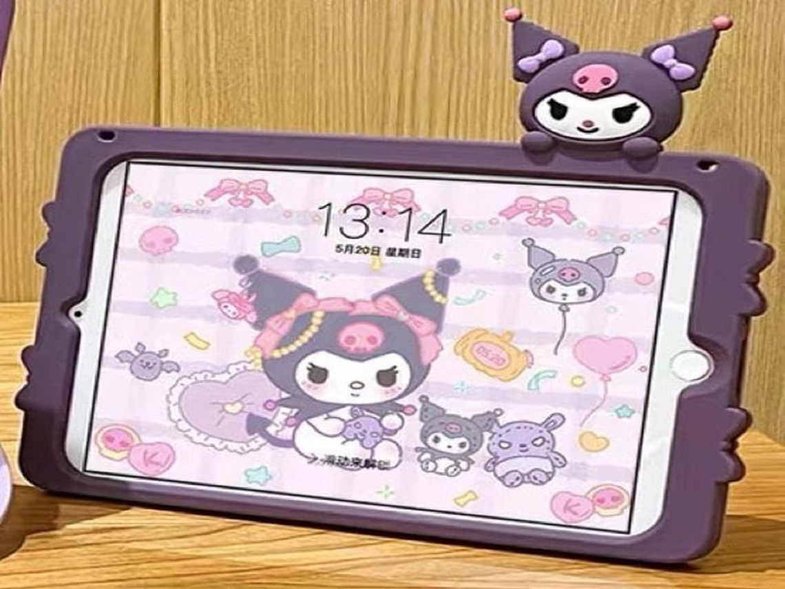 Capa para Tablet Proteção Macia com Rotação de 360 Graus e Design Lateral em Roxo Escuro Ipad Air 6 LURELIA (11 Polegadas)