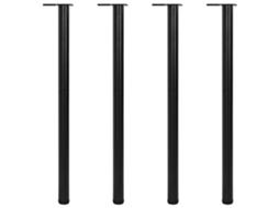 Table Leg, Table Legs Vidaxl Preto Ferro (1100 Mm)