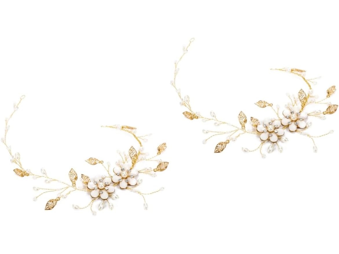 Conjunto De 2 Tiaras Para Casamento, Acessório Elegante Para Noivas E Damas De Honra, Feito À Mão.