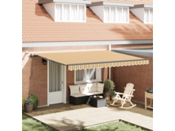 Vidaxl Toldo Retrátil Multicolor 450 × 300 Cm Poliéster