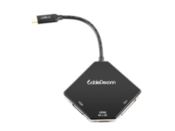 Adaptador 3 em 1 Type c Hdmi Vga Dvi LAXISCREED