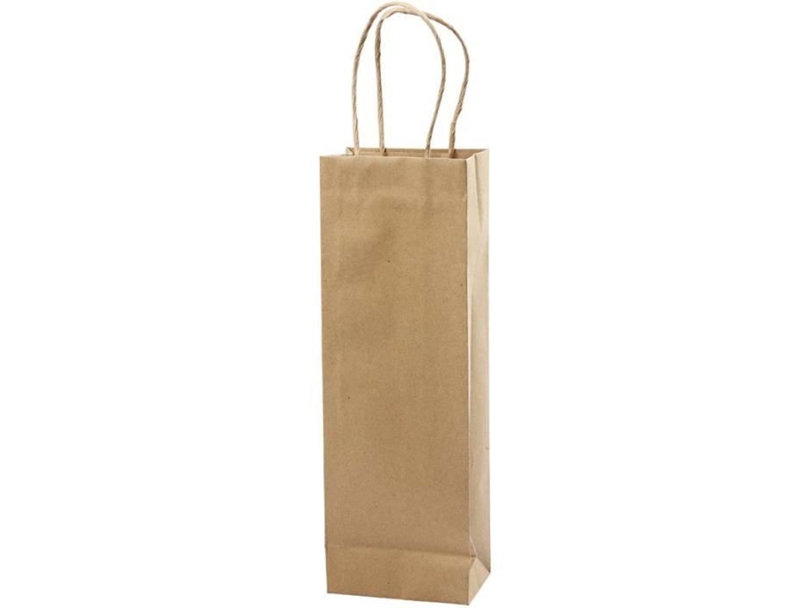 Sacola Resistente Em Cartão Reciclado Com Fundo Retangular E Alça. Ref. 23370 Aquaforge