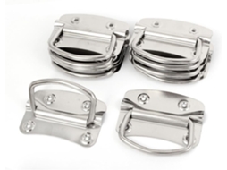 Caixas de Ferramentas Metal, Puxadores, Baú, Tom Prateado, 4'' Comprimento, 10 Peças CHABERLU