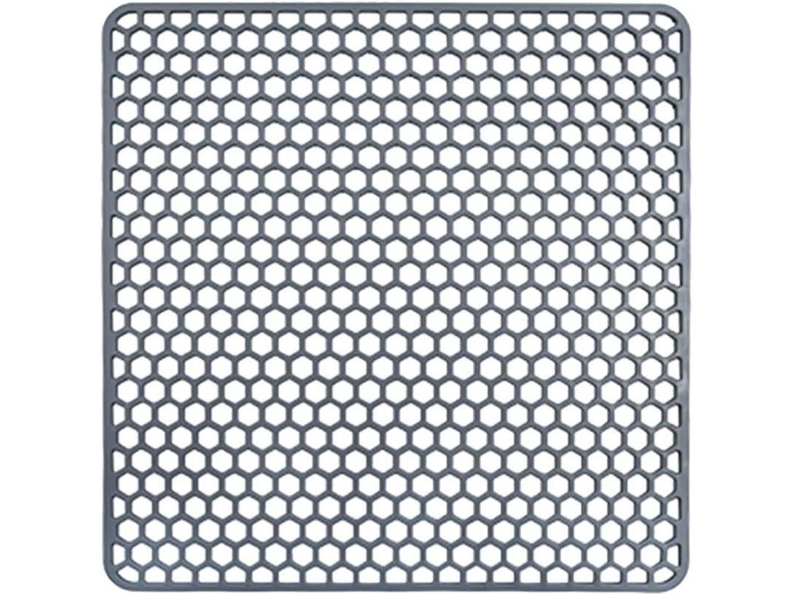 Tapete De Silicone Multifuncional Para Cocina Y Mesa, Anti-calor Y Anti-derrapante, Diseño Hexagonal Gris, 34,7x34,7 Cm