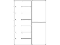 Tableau Magnétique Blanc A3 Para Refrigerador, Calendário Hebdomadaire Effaçable, Fácil De Colar