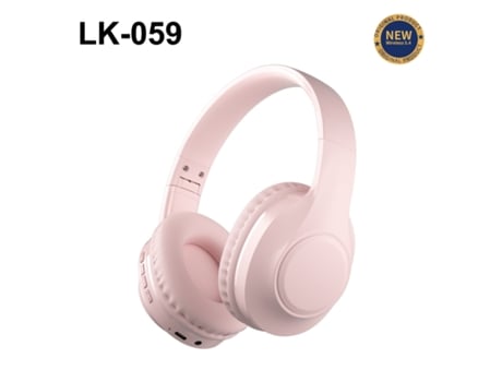 Auriculares Bluetooth 5.4 Supra-auriculares - Cancelamento Ativo De Ruído - Lk059 Rosa Winlauyet