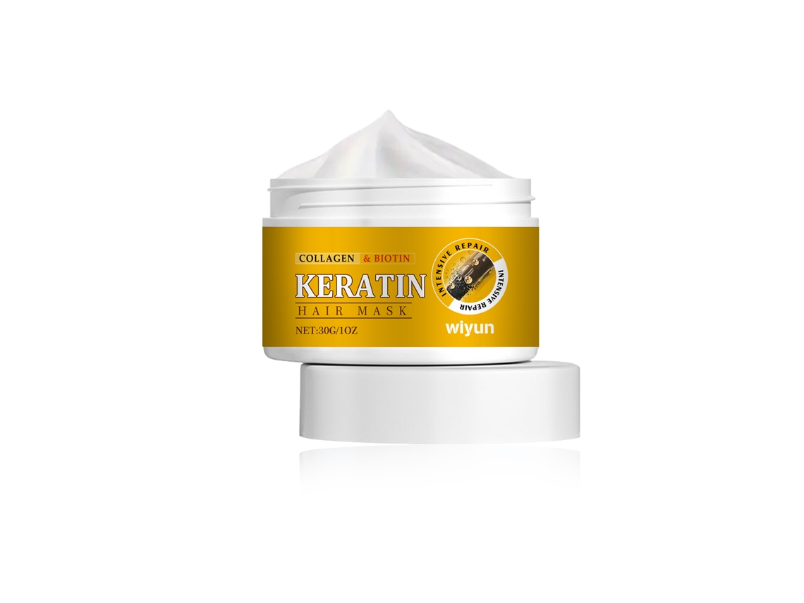 Máscara de Cabelo Wiyun com Queratina para Nutrição, Reparação e Brilho Suave LAXISCREED
