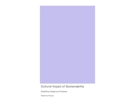 Livro Cultural Impact of Sustainability de Righteous George (Inglês)
