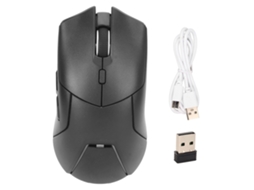 Aetheria mouse Sem Fio Ergonômico Modo Triplo 4000 Dpi Clique Silencioso Volume Ajustável para Escritório Gamer Preto