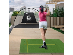 Tapete De Prática De Golfe Com Hastes De Alinhamento E Tees