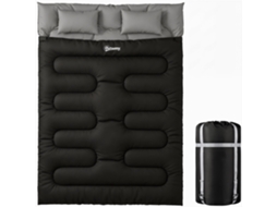 Barraca de Camping BISBISOUS para 5 pessoas com 2 quartos e cobertura 590x245x193cm