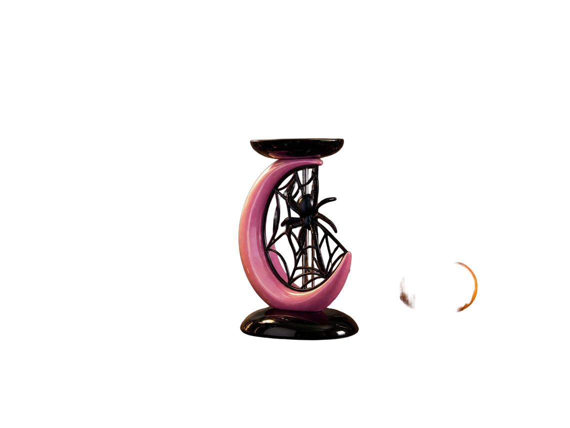 Laxiscreed Base De Vela Com Temática Halloween, Lua E Fantasma Para Decoração Festiva E Ambiente De Casa