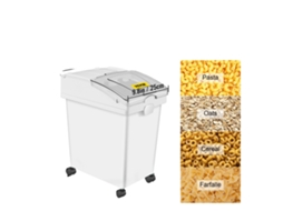 Bin De Armazenamento De Ingredientes Secos, Capacidade Amplas, Fechamento Confiável, 3 Pcs Oem