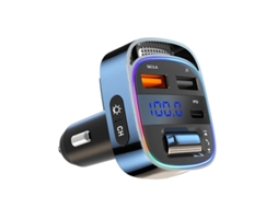 Transmissor Fm Bluetooth 5.4 54w Pd E Qc3.0, Viva Voz, Suporte Para Unidade Usb Yizhood (preto)
