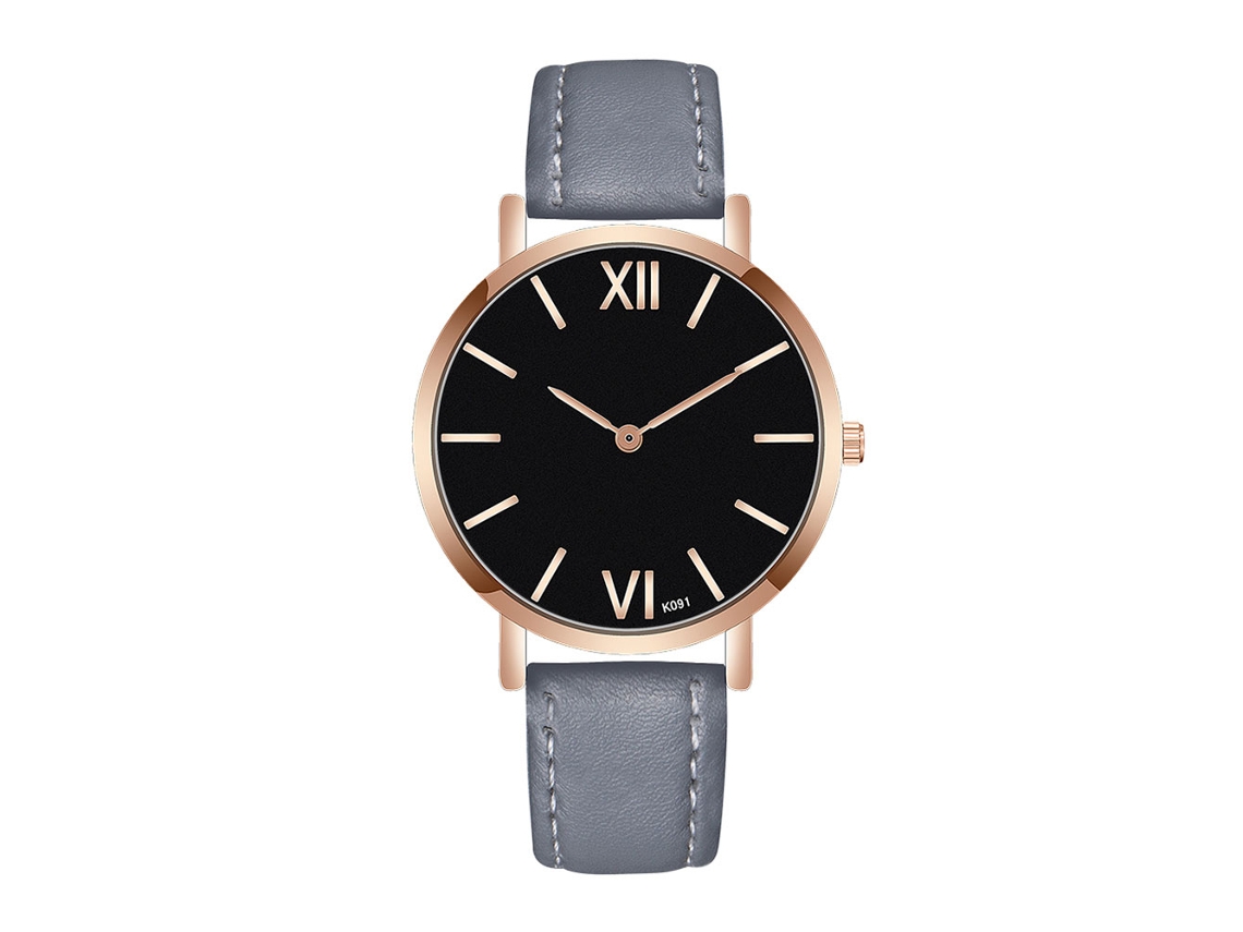 Reloj De Pulsera Hombre De Moda Con Movimiento De Cuarzo Para Negocios K091-m Gris