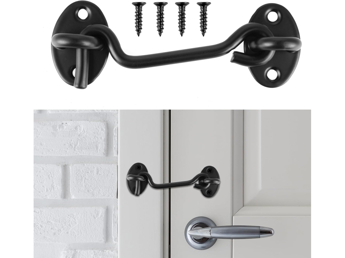 Fechadura Para Porta Externa, Gancho Para Porta, Fechadura Interna De 11 Cm Para Porta De Correr
