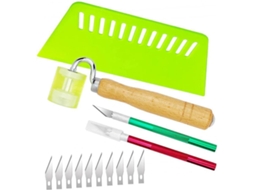 Kit De Ferramentas Para Papel Parede Com 14 Peças: Rolos Costura E