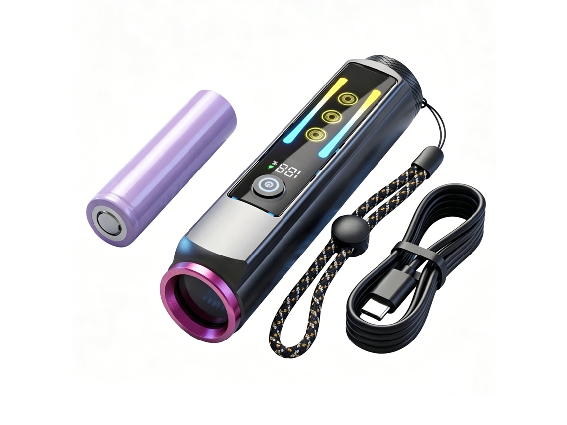 Lanterna Uv Recarregável De 365 Nm E 20 W Para Urina De Animais De Estimação, Pedras, Vazamentos E Resina (preta)