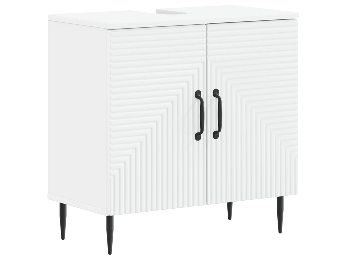 Vidaxl Armário Para Pia De Banheiro Haarlem Branco 59,5 X 31,5 X 59 Cm