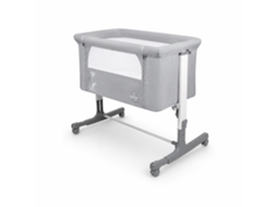 Mini-berço Colecho Asalvo Calm - Fixação À Cama, Alturas Ajustáveis, Laterais Ventilados - Cinzento