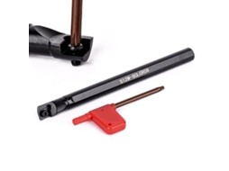 Conjunto de 4 peças de porta-ferramentas de torneamento + insertos de carboneto CCMT09T304 + chave T15
