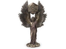 Estátua decorativa em resina para jardim, tema fé, pequeno ornamento criativo LAXISCREED