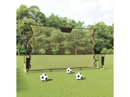 Vidaxl Rede De Ressalto Futebol 183x85x120 Cm Poliéster Preto/amarelo