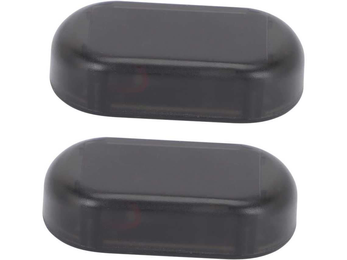 Conjunto de 2 luzes solares de LED antifurto para carro, luz de advertência, economia de energia