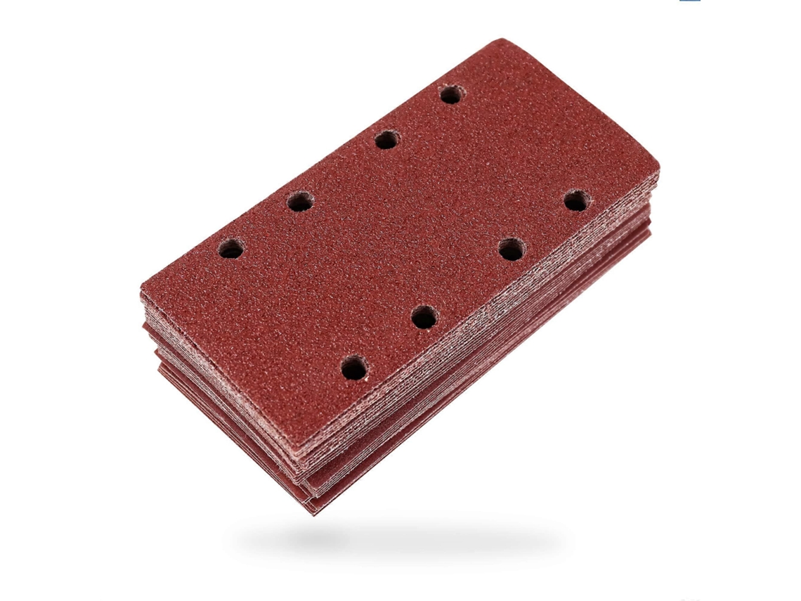 Folhas de Lixa para Lixadeira 93x185mm, 35 folhas P40/60/80/120/240, para Madeira, Metal, Pintura S/MARCA