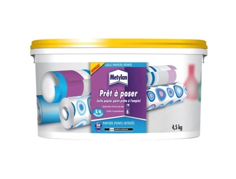 Cola Para Papel De Parede Metylan Pronta Para Instalar 4,5 Kg Transparente 150 200 G/m