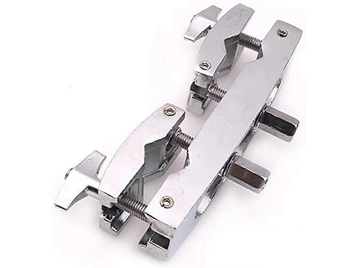 Suporte De Prato Para Bateria, Com Braçadeira, Prata
