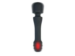 Vibrador De Varinha Poderoso, Massageador Mágico À Prova Dágua Aquecível Sem Fio Forte Para Mulheres, Preto