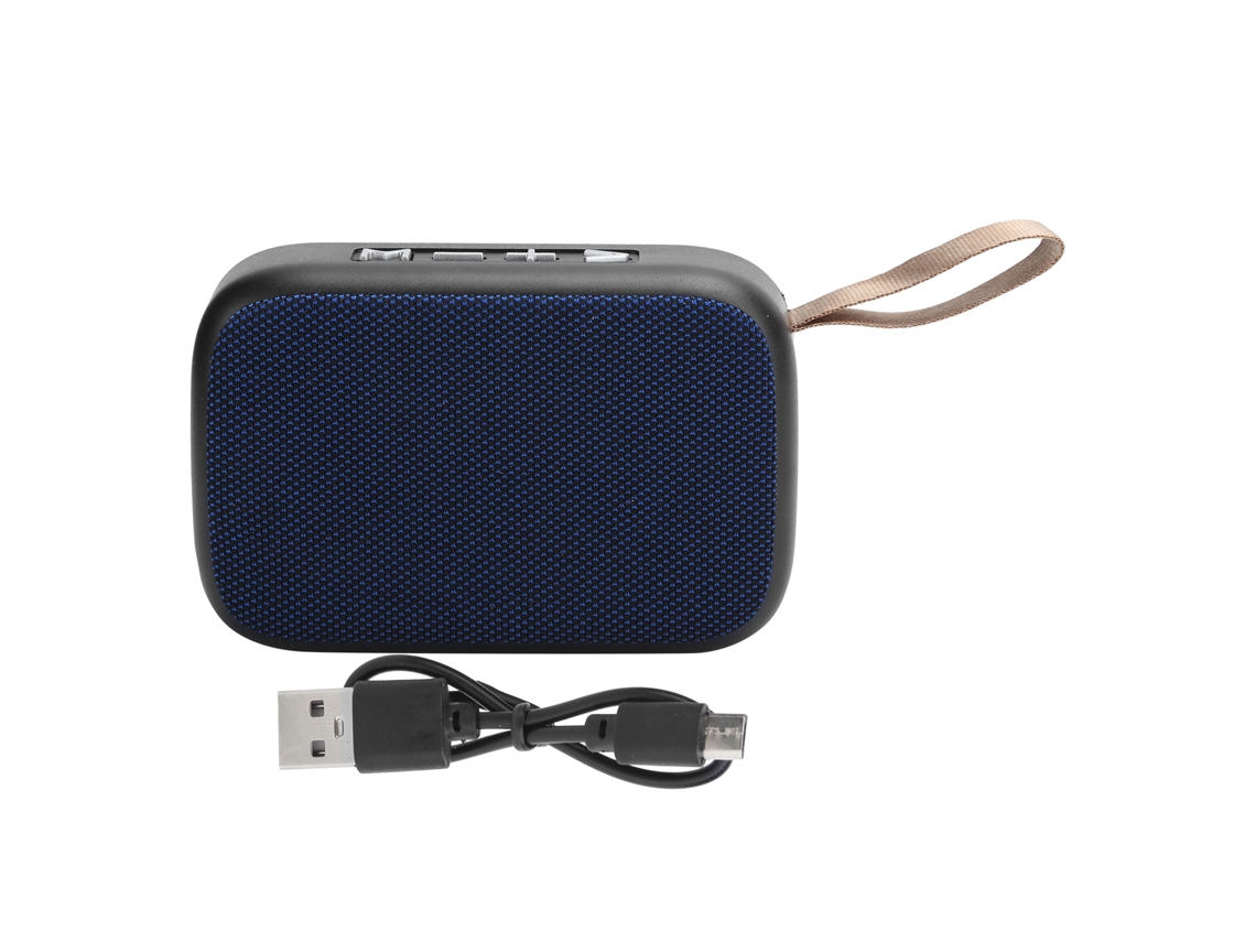Mali caixa de Som Bluetooth com Subwoofer Estéreo Sem Fio Portátil Usb Mini com Rádio Fm Azul