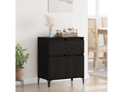 Vidaxl Buffet Com Gaveta Carvalho Preto 60 X 35 X 70 Cm