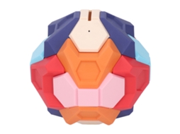 Primerox cofrinho de Blocos Construtivos 3d Puzzle Montável Bola Brilhante para Crianças