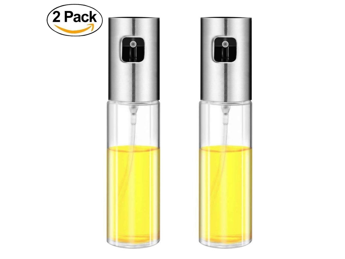 2Pcs Pulverizador de Azeite para Cozinhar Garrafa Dispensadora Óleo Mister Cozinha Pulverização Vinagre Cozimento Churrasco Sal UISAVE