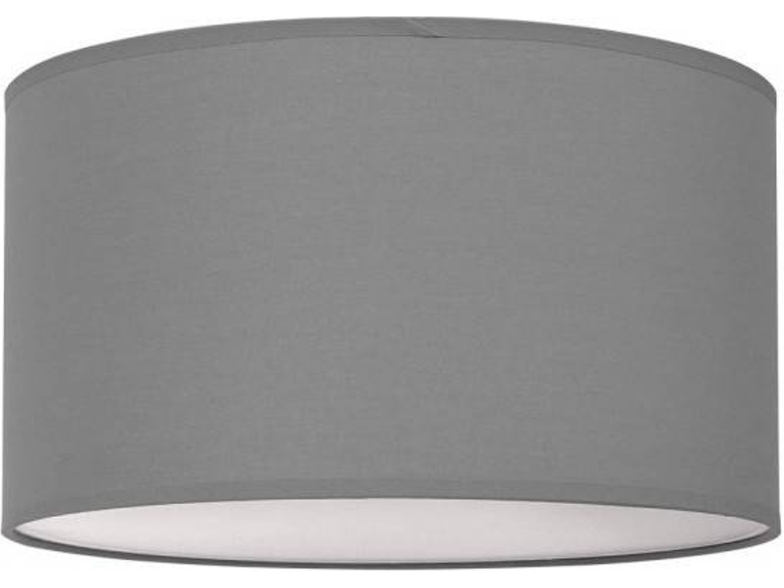 Plafón FABRILAMP Nicole (Cinzento - E27 - Máx. 60W - Tecido)