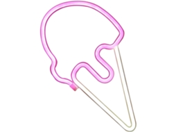 Luminária Led Neon Branca em Plástico, Iluminação Decorativa Sólida para Decoração de Quarto. SFUSHOS