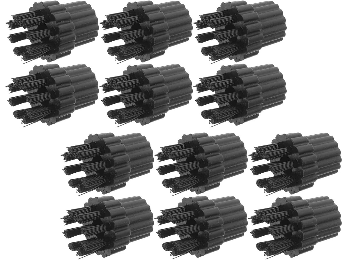 Conjunto De 12 Cabeças Escova A Vapor Em Nylon Para Limpador Portátil, Acessórios Para Esfregão, Ação De Limpeza