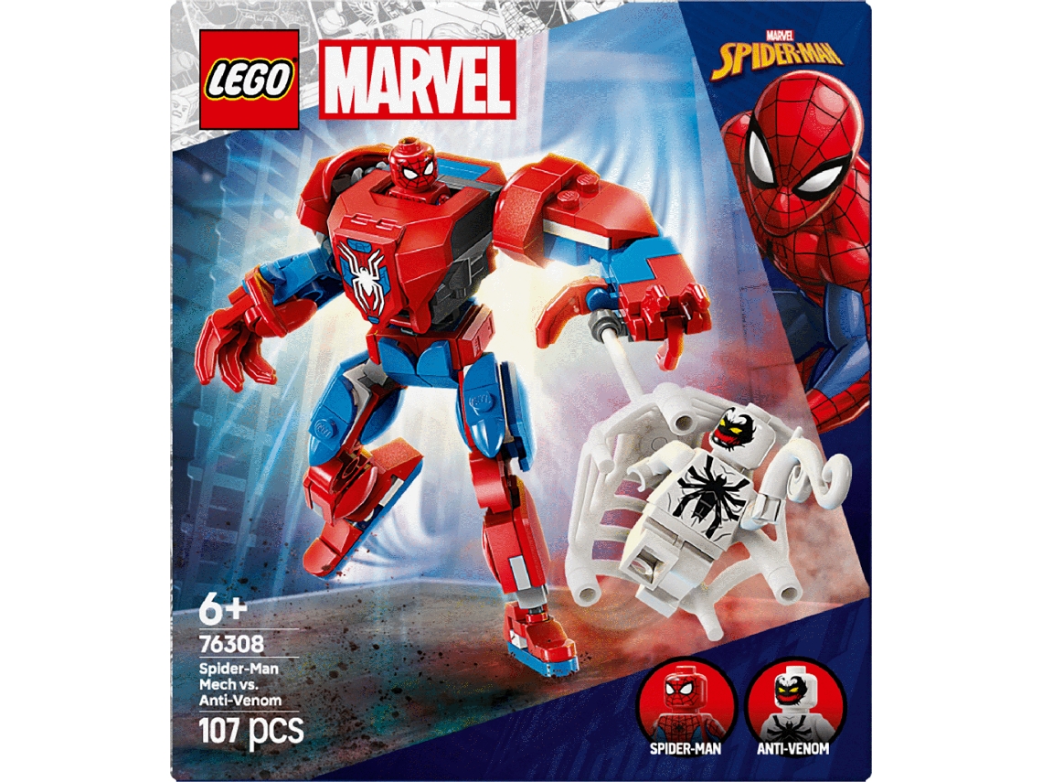LEGO Marvel: Robô do Spider-Man contra Anti-Venom - 76308