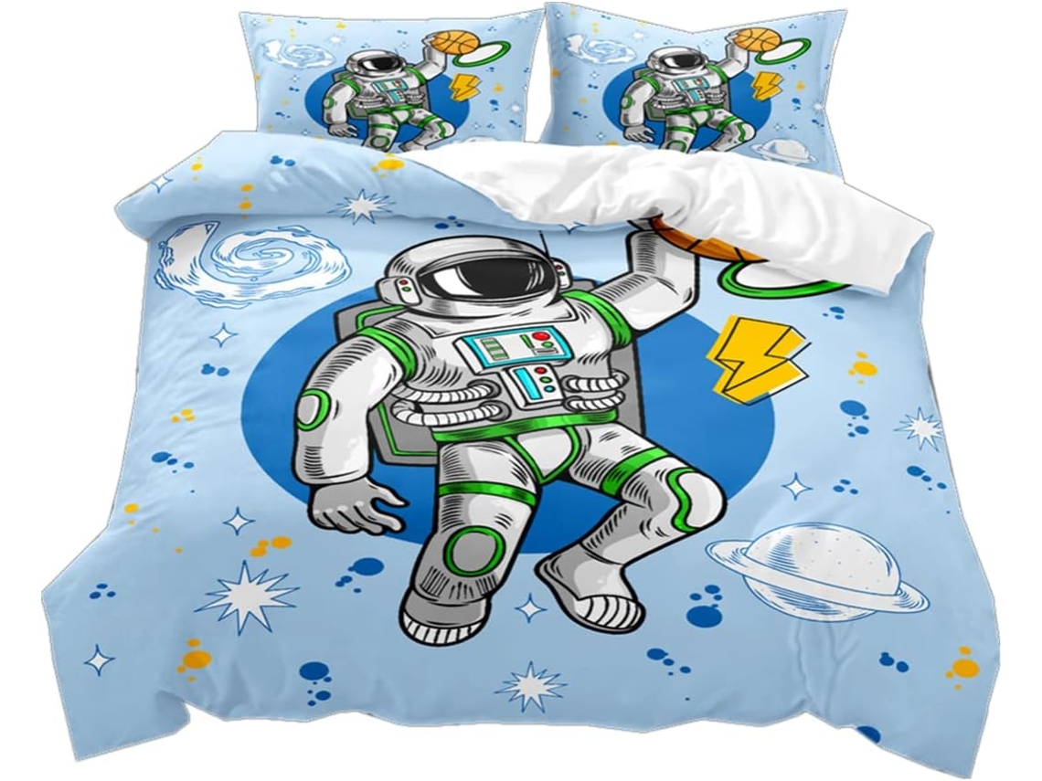 Conjunto de Cama Infantil Microfibra Fronha 200x200 Cm