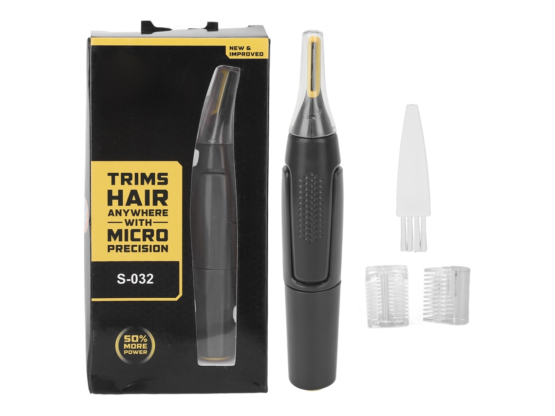 Mini barbeador elétrico para homens, aparador facial