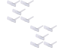 Conjunto De 25 Lâminas De Barbear Para Axilas E Pelos Pubianos, Em Abs Branco, Com Plugue.