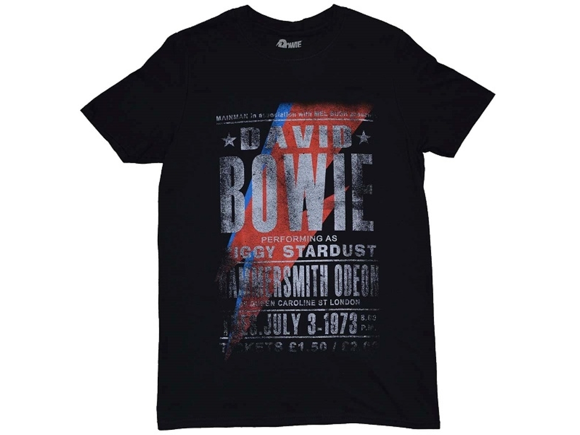 David Bowie Hammersmith Odeon T-shirt Unisex Adults Size:xl